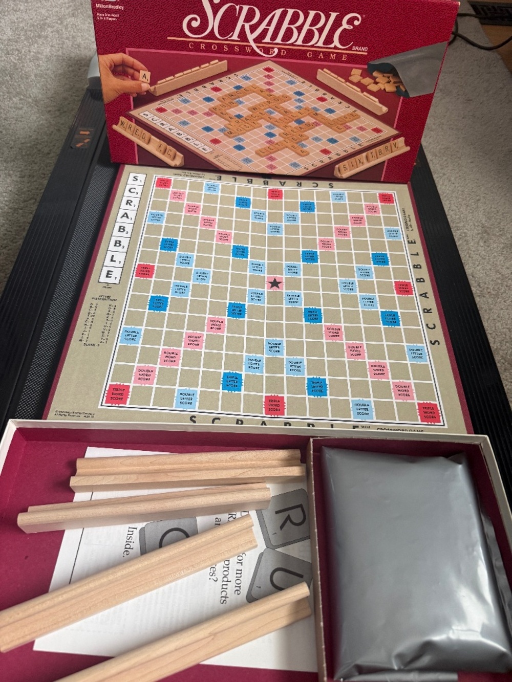 Vintage Scrabble Board game from the 80's